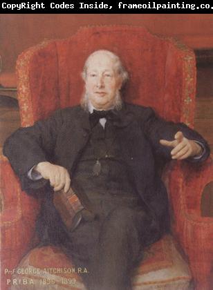 Alma-Tadema, Sir Lawrence Portrait of George Aitchison PRIBA (mk23)